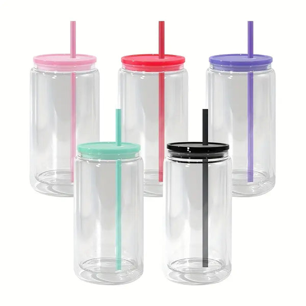 16 oz Acrylic Snow Globe Cup